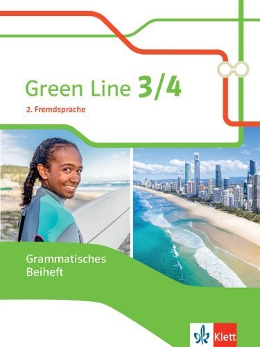 Buchcover und Innenansicht für das Buch: Green Line 3/4. Ausgabe 2. Fremdsprache. Grammatisches Beiheft Klasse 8