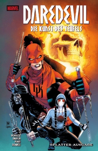 Buchcover und Innenansicht für das Buch: Daredevil: Unleash Hell - Red Band (2025) #1-#5