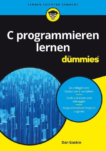Buchcover und Innenansicht für das Buch: C programmieren lernen für Dummies