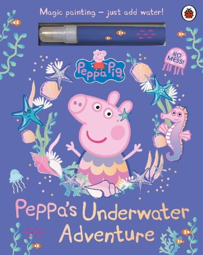 Buchcover und Innenansicht für das Buch: Peppa Pig: Peppa's Underwater Adventure