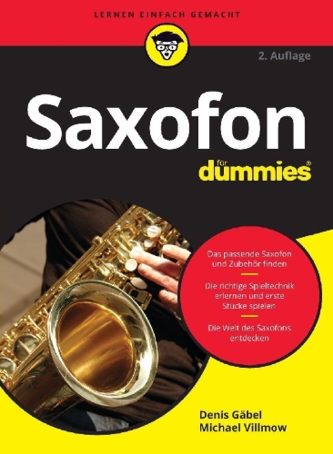 Buchcover und Innenansicht für das Buch: Saxofon für Dummies