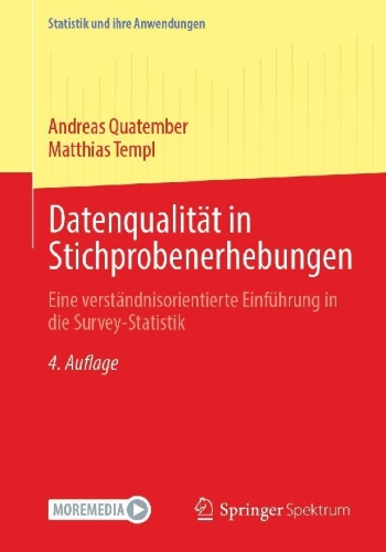 Buchcover und Innenansicht für das Buch: Datenqualität in Stichprobenerhebungen