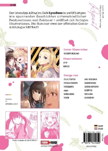 Buchcover und Innenansicht für das Buch: Lycoris Recoil: Repeat 02
