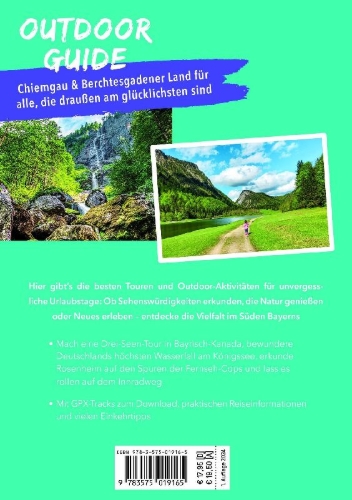 Buchcover und Innenansicht für das Buch: MARCO POLO OUTDOOR GUIDE Reiseführer Chiemgau & Berchtesgadener Land