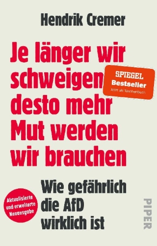 Buchcover und Innenansicht für das Buch: Je länger wir schweigen, desto mehr Mut werden wir brauchen