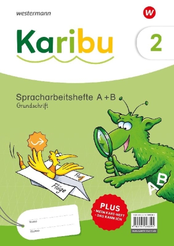 Buchcover und Innenansicht für das Buch: Karibu 2. Spracharbeitshefte. Grundschrift