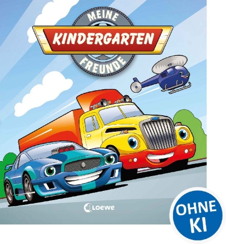 Buchcover und Innenansicht für das Buch: Meine Kindergarten-Freunde (Fahrzeuge)