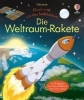 Buchcover und Innenansicht für das Buch: Guck mal, wie das funktioniert! Die Weltraum-Rakete