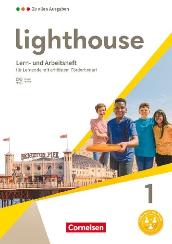 Buchcover und Innenansicht für das Buch: Lighthouse Band 1: 5. Schuljahr - Lern - und Arbeitsheft