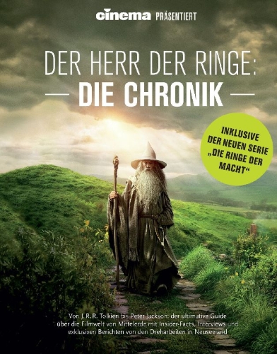 Buchcover und Innenansicht für das Buch: Cinema präsentiert: Der Herr der Ringe - Die Chronik