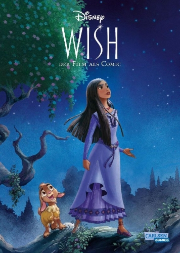 Buchcover und Innenansicht für das Buch: The Story of the Movie in Comics. Wish