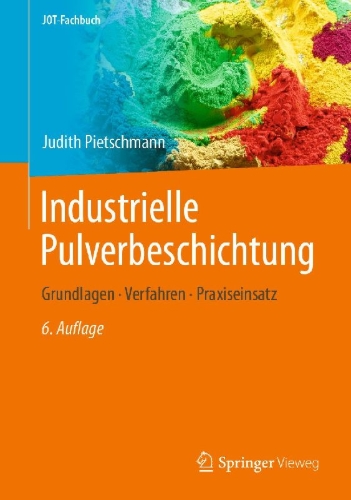 Buchcover und Innenansicht für das Buch: Industrielle Pulverbeschichtung