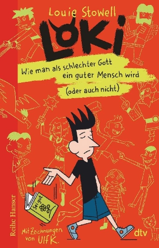 Buchcover und Innenansicht für das Buch: Loki - Wie man als schlechter Gott ein guter Mensch wird (oder auch nicht)