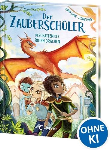 Buchcover und Innenansicht für das Buch: Der Zauberschüler (Band 3) - Im Schatten des roten Drachen