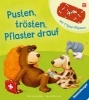 Buchcover und Innenansicht für das Buch: Pusten, trösten, Pflaster drauf!