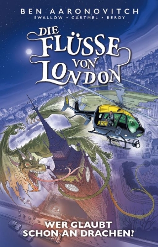 Buchcover und Innenansicht für das Buch: Rivers of London: here be Dragons