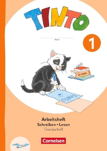 Buchcover und Innenansicht für das Buch: Tinto 1. Schuljahr -  Ausgabe 2026 - Arbeitsheft Schreiben und Lesen in Grundschrift - Mit Lauttabelle und Lernentwicklungsheft