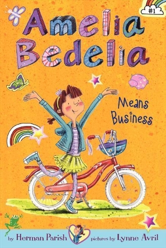 Buchcover und Innenansicht für das Buch: Amelia Bedelia Means Business