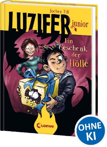 Buchcover und Innenansicht für das Buch: Luzifer junior (Band 8) - Ein Geschenk der Hölle