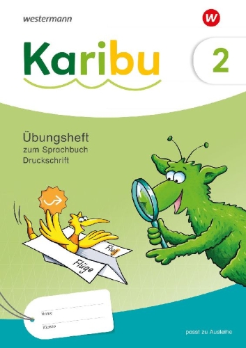 Buchcover und Innenansicht für das Buch: Karibu. Arbeitsheft DS zum Sprachbuch 2