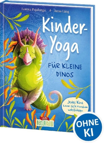 Buchcover und Innenansicht für das Buch: Dino Yoga