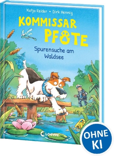 Buchcover und Innenansicht für das Buch: Kommissar Pfote (Band 7) - Spurensuche am Waldsee
