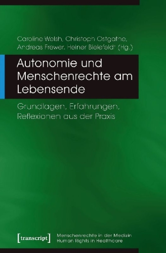 Buchcover und Innenansicht für das Buch: Autonomie und Menschenrechte am Lebensende