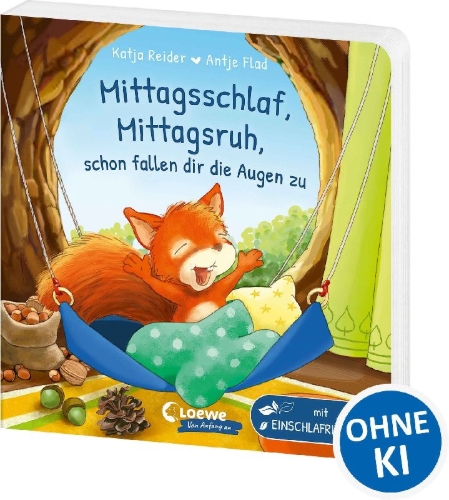 Buchcover und Innenansicht für das Buch: Mittagsschlaf, Mittagsruh, schon fallen dir die Augen zu