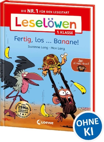 Buchcover und Innenansicht für das Buch: Grumpy Monkey: Ready, Set, Bananas!