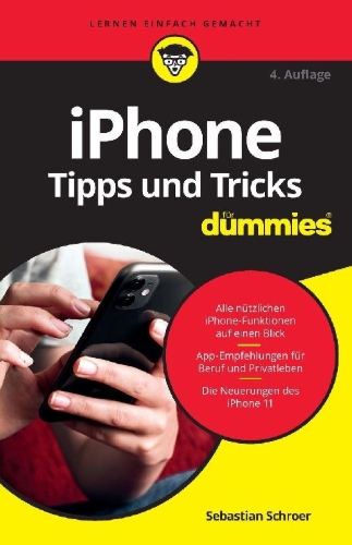 Buchcover und Innenansicht für das Buch: iPhone Tipps und Tricks für Dummies