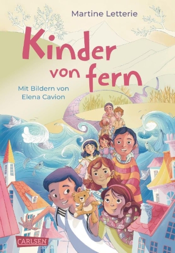 Buchcover und Innenansicht für das Buch: Kinderen van ver