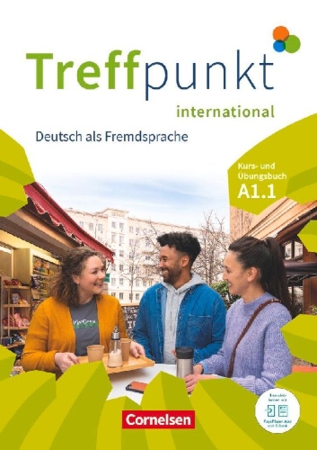 Buchcover und Innenansicht für das Buch: Treffpunkt. Deutsch für die Integration A1: Teilband 1 - Kursbuch