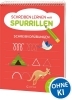 Buchcover und Innenansicht für das Buch: Schreiben lernen mit Spurrillen - Schreibvorübungen
