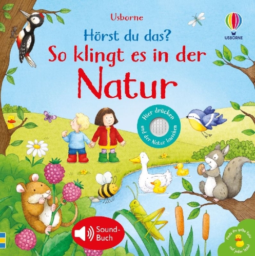 Buchcover und Innenansicht für das Buch: Hörst du das? So klingt es in der Natur