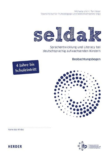 Buchcover und Innenansicht für das Buch: seldak. Sprachentwicklung und Literacy bei deutschsprachig aufwachsenden Kindern