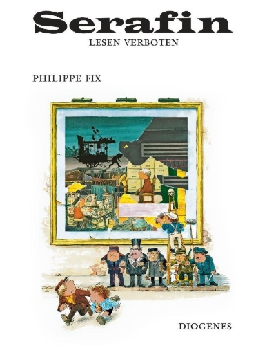 Buchcover und Innenansicht für das Buch: Défense de lire Séraphin