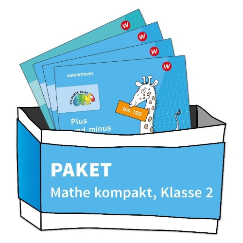 Buchcover und Innenansicht für das Buch: DIE BUNTE REIHE - Mathematik. Paket Mathe kompakt Klasse 2