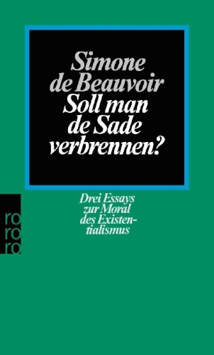 Buchcover und Innenansicht für das Buch: Soll man de Sade verbrennen?
