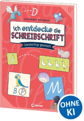 Buchcover und Innenansicht für das Buch: Ich entdecke die Schreibschrift - Schreiberfolge garantiert!