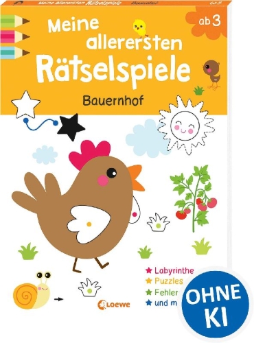 Buchcover und Innenansicht für das Buch: Mon premier bloc de jeux