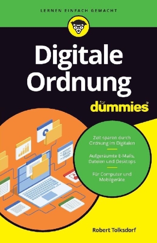 Buchcover und Innenansicht für das Buch: Digitale Ordnung für Dummies