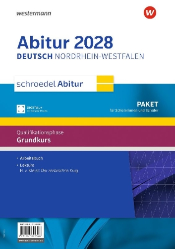 Buchcover und Innenansicht für das Buch: Schroedel Abitur. Paket für Schülerinnen und Schüler Grundkurs. Für Nordrhein-Westfalen zum Abitur 2028