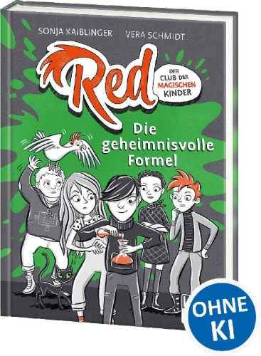 Buchcover und Innenansicht für das Buch: Red - Der Club der magischen Kinder (Band 3) - Die geheimnisvolle Formel