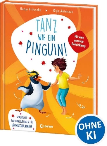 Buchcover und Innenansicht für das Buch: Tanz wie ein Pinguin!