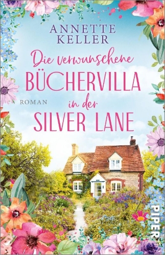 Buchcover und Innenansicht für das Buch: Die verwunschene Büchervilla in der Silver Lane