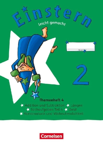 Buchcover und Innenansicht für das Buch: Einstern Mathematik 02 Leicht gemacht. Themenheft 4 - Verbrauchsmaterial