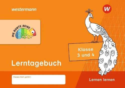 Buchcover und Innenansicht für das Buch: DIE BUNTE REIHE - Deutsch. Lerntagebuch. Klasse 3/4