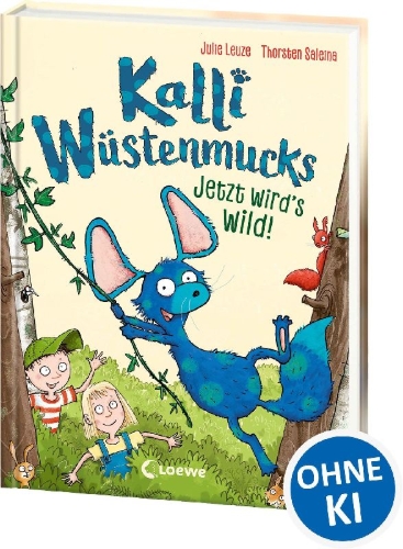 Buchcover und Innenansicht für das Buch: Kalli Wüstenmucks - Jetzt wird's wild! (Band 2)
