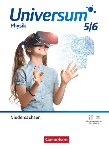 Buchcover und Innenansicht für das Buch: Universum Physik - Gymnasium Niedersachsen - ab 2026 - 5./6. Schuljahr