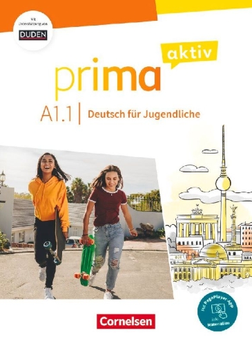 Buchcover und Innenansicht für das Buch: Prima aktiv A1. Band 1 - Kursbuch inkl. PagePlayer-App